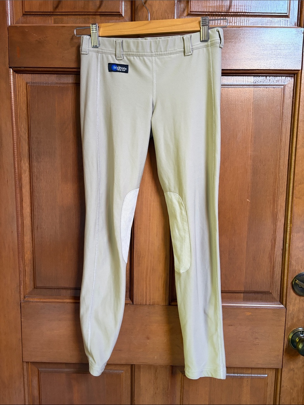 Irideon Women's Tan Riding Breeches with Knee Patches Size Large